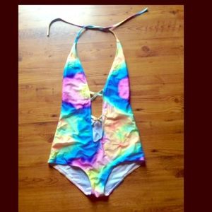 ASOS Swim - Rainbow One Piece Swimsuit ASOS Swim - Rainbow One Piece Swimsuit